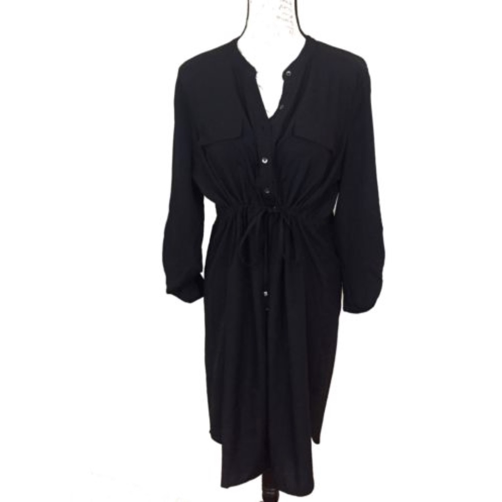 NWT Black Maternity Long Sleeve Dress Size XLarge